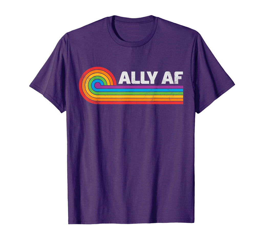 Lgbtq Ally Af Lesbian Gay Pride Lgbt T-Shirt - Graphic Print Men Women - T-Shirt, Sweatshirt, Hoodie