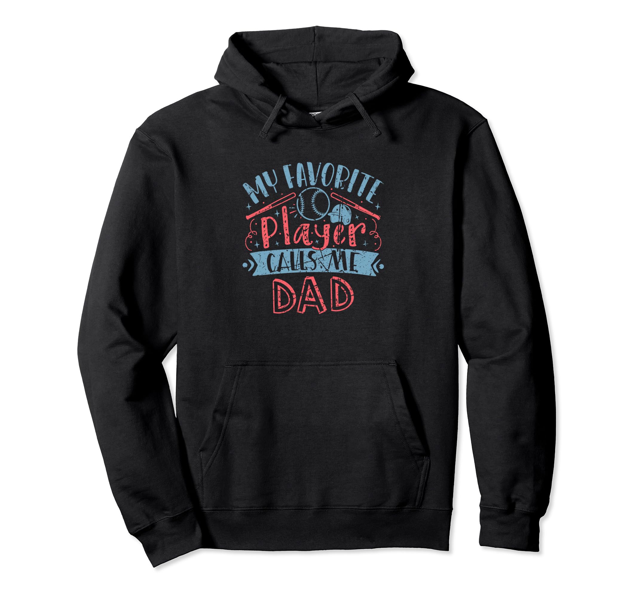 My Favorite Baseball Softball Hoodie - Fun Novelty Design for Adults - T-Shirt, Sweatshirt, Hoodie