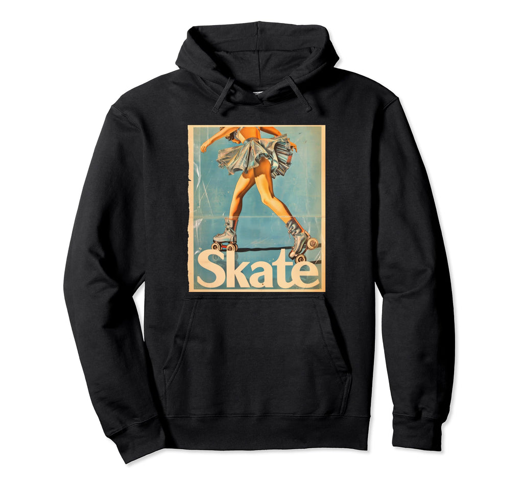 Roller Skating Skate Blue Uniform Hoodie - Trendy Graphic Men Women - T-Shirt, Sweatshirt, Hoodie