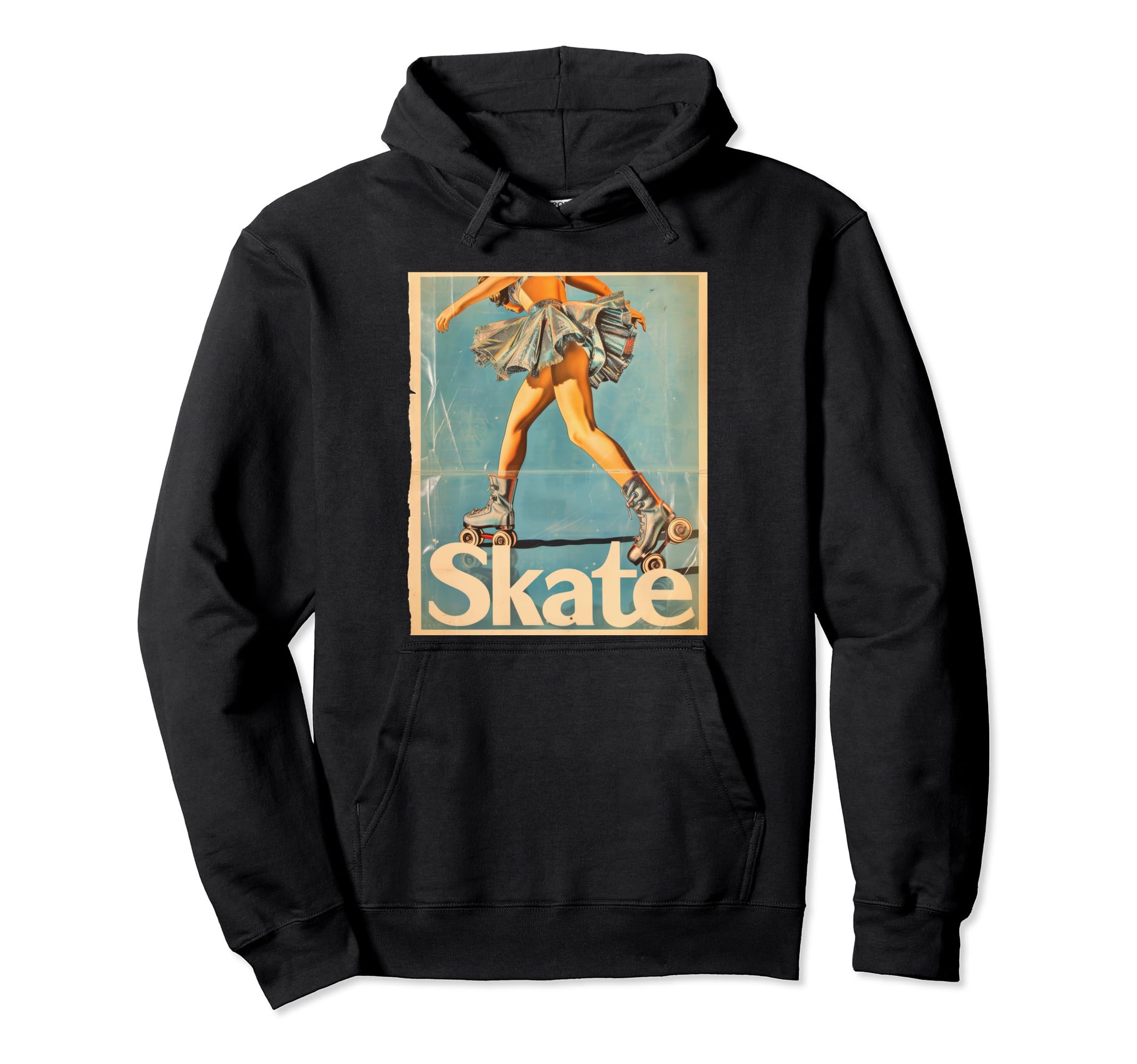 Roller Skating Skate Blue Uniform Hoodie - Trendy Graphic Men Women - T-Shirt, Sweatshirt, Hoodie
