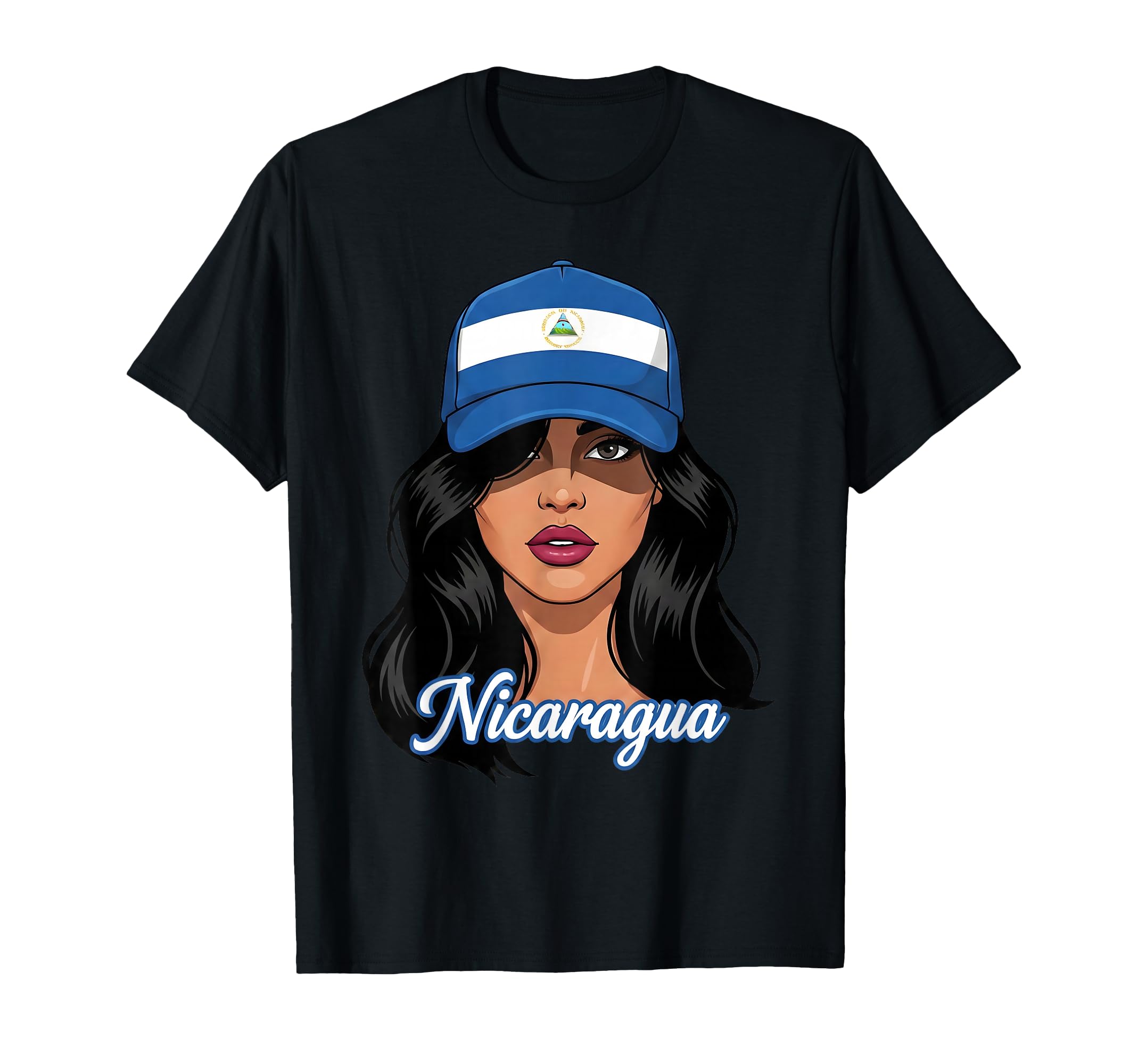 Nicaraguan Wearing Nicaragua Flag T-Shirt - Trendy Graphic for Adults - T-Shirt, Sweatshirt, Hoodie