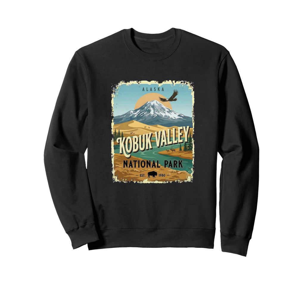 Kobuk Valley National Park Alaska Sweatshirt - Minimalist Print Men Women - T-Shirt, Sweatshirt, Hoodie