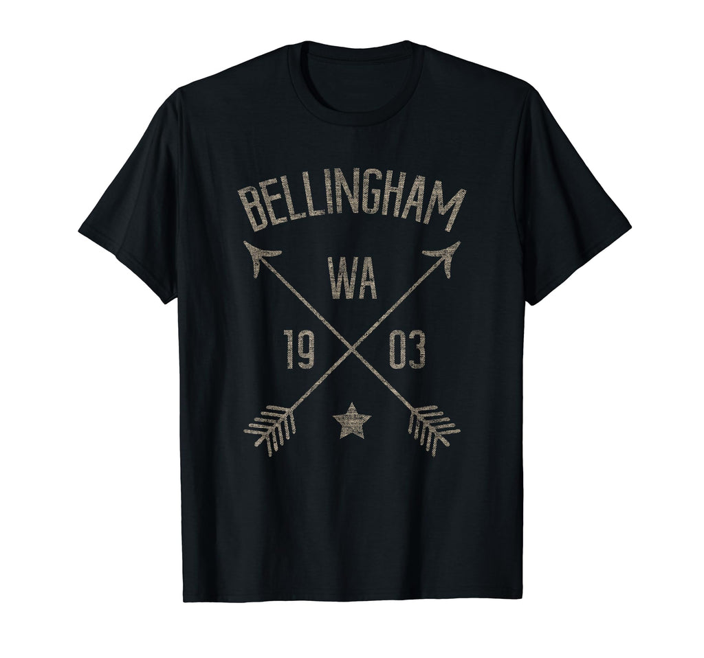 Bellingham Wa Distressed Boho Home T-Shirt - Minimalist Print for Adults - T-Shirt, Sweatshirt, Hoodie
