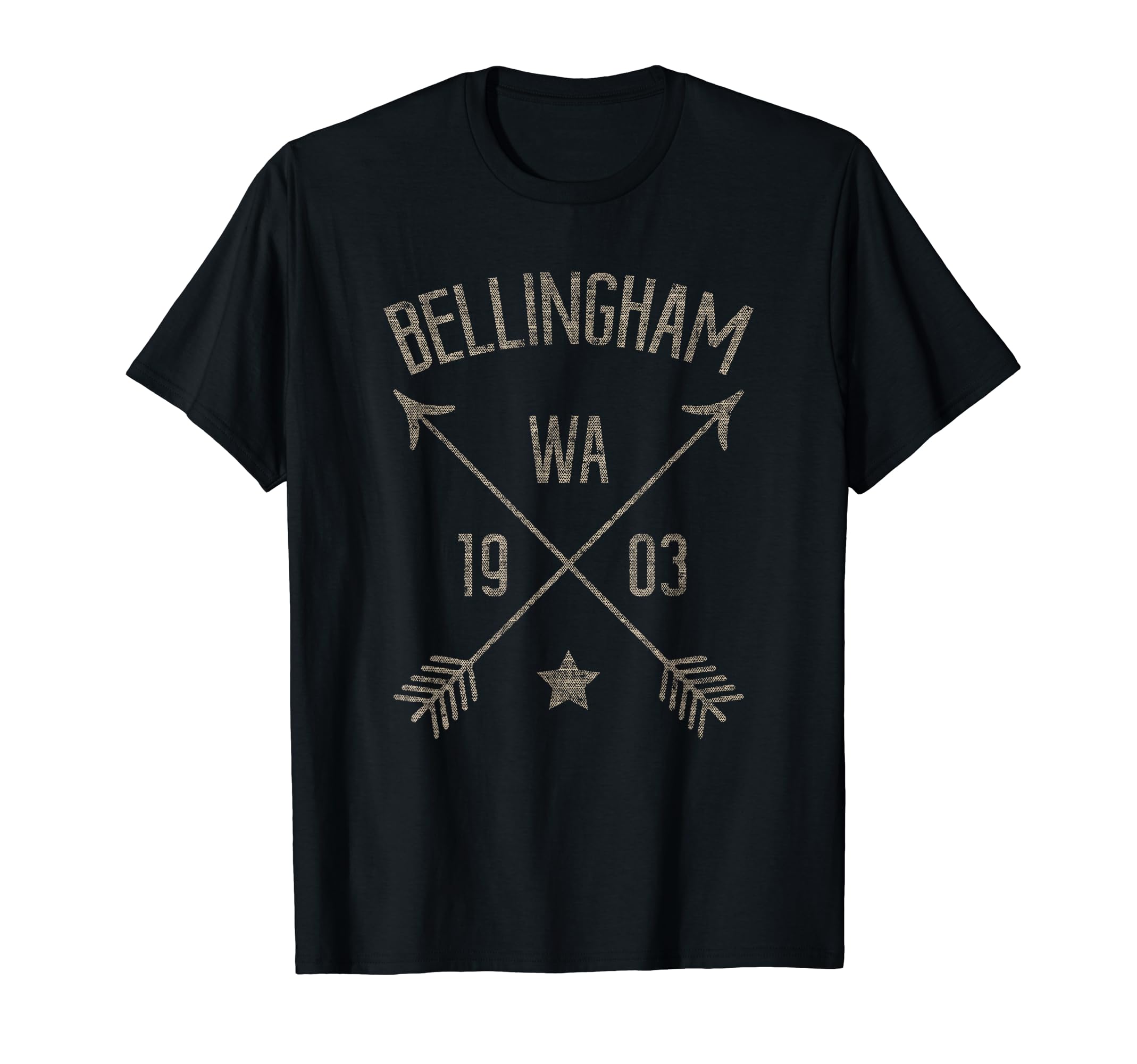 Bellingham Wa Distressed Boho Home T-Shirt - Minimalist Print for Adults - T-Shirt, Sweatshirt, Hoodie
