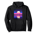 Vaporwave Sun Synthwave Sunset Hoodie - Aesthetic Graphic for Adults - T-Shirt, Sweatshirt, Hoodie