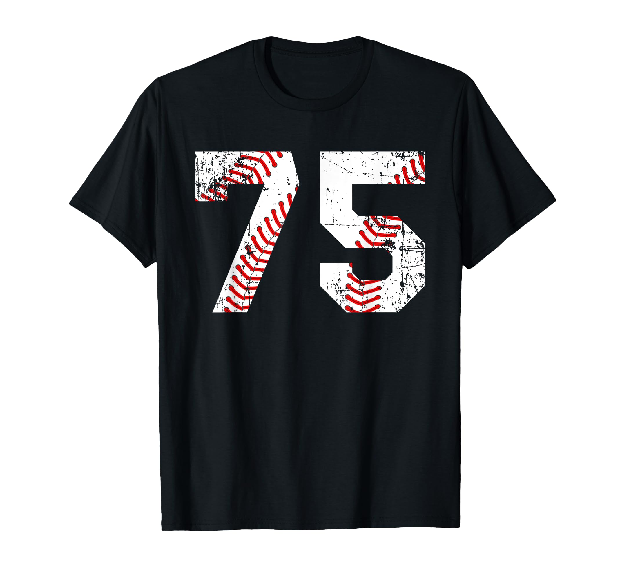 Baseball 75 Jersey Number T-Shirt - Casual Everyday Wear for Adults - T-Shirt, Sweatshirt, Hoodie