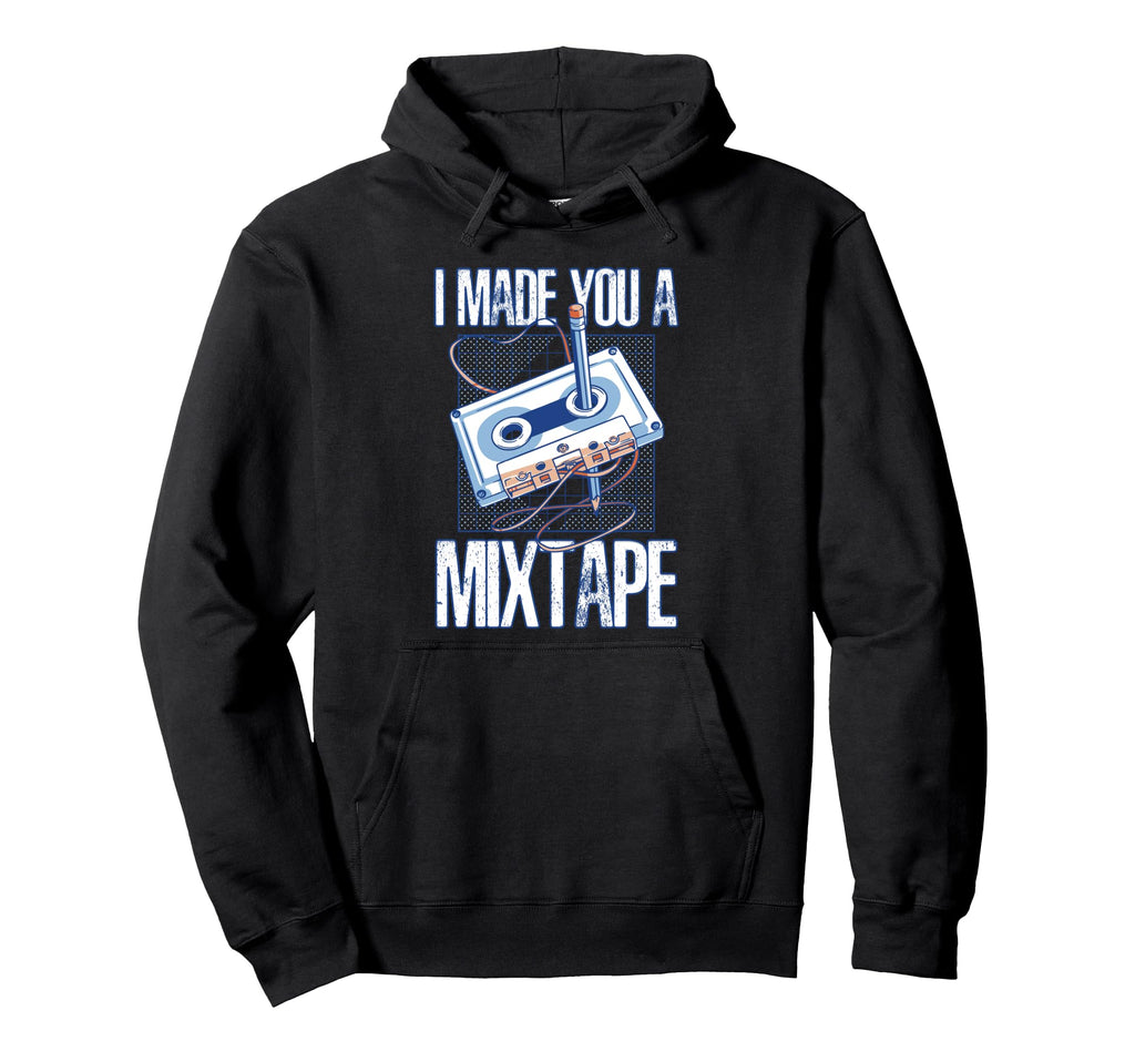 I Made You Mixtape Cassette Pencil Hoodie - Unique Graphic for Adults - T-Shirt, Sweatshirt, Hoodie