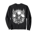 Gothic Skull Grunge Alt Sweatshirt - Casual Everyday Wear Men Women - T-Shirt, Sweatshirt, Hoodie