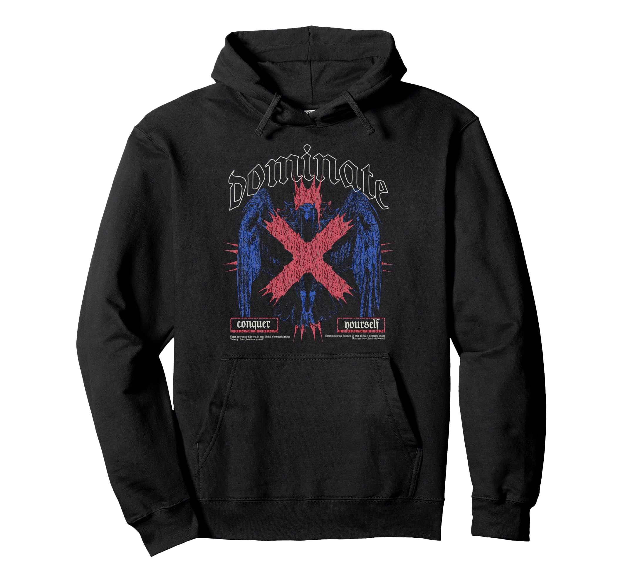Y2K Dominate Bold Urban Graffiti Aesthetic Hoodie - Custom Art Print Unisex - T-Shirt, Sweatshirt, Hoodie