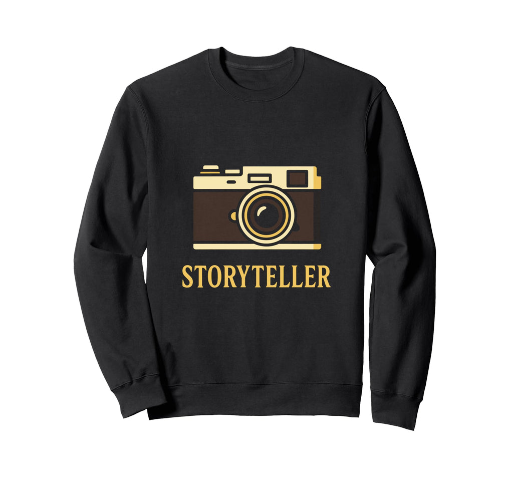 Storyteller Camera Photography Lens Sweatshirt - Custom Art Print Unisex - T-Shirt, Sweatshirt, Hoodie