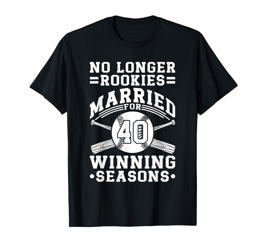 40Th Wedding Anniversary Baseball Couple T-Shirt - Trendy Graphic Unisex - T-Shirt, Sweatshirt, Hoodie