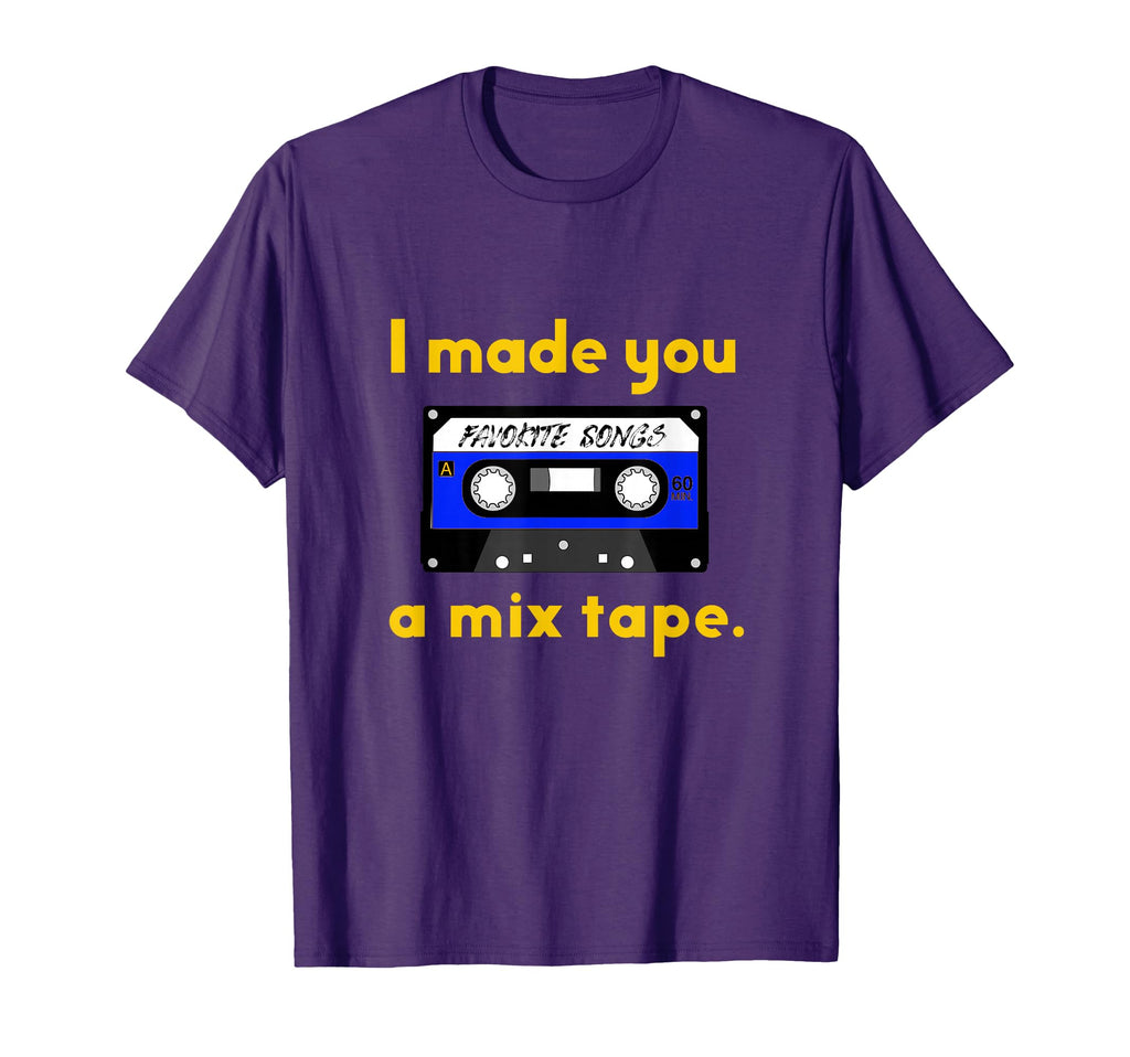 80S I Made You Mixtape Cassette Tape T-Shirt - Fun Novelty Design Unisex - T-Shirt, Sweatshirt, Hoodie