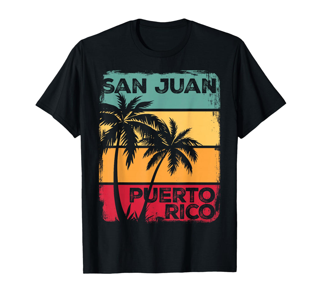 San Juan Puerto Rico 70S Sunset Beach T-Shirt - Graphic Print for Adults - T-Shirt, Sweatshirt, Hoodie