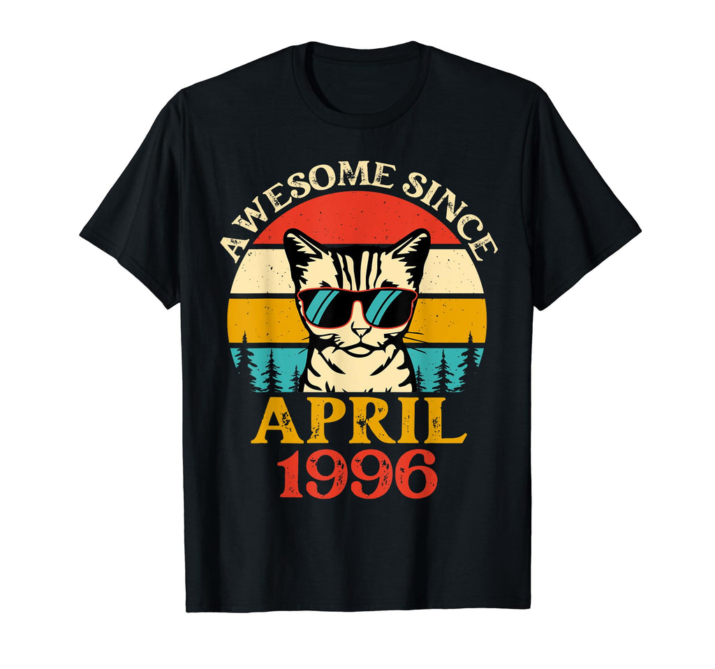 Sunset Awesome Since April 1996 T-Shirt - Unique Graphic Men Women - T-Shirt, Sweatshirt, Hoodie