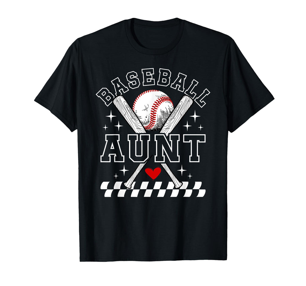 Baseball Aunt Baseball Player Auntie T-Shirt - Aesthetic Graphic for Adults - T-Shirt, Sweatshirt, Hoodie