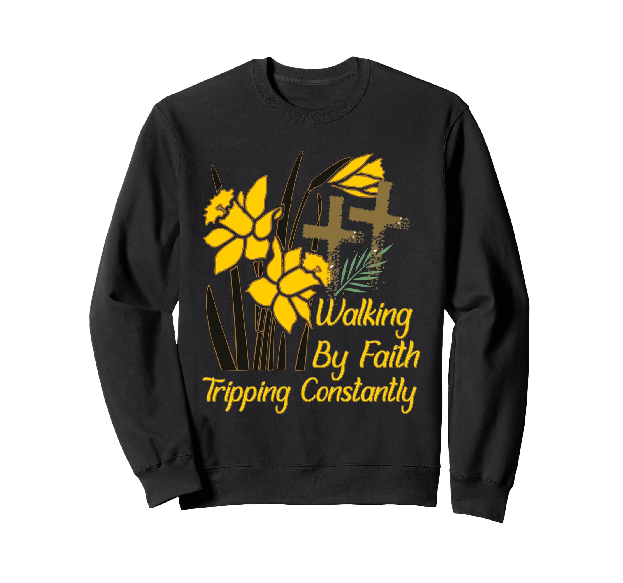 Boho Christian Walking Faith Sweatshirt - Novelty Apparel for Adults - T-Shirt, Sweatshirt, Hoodie