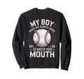 My Might Not Always Swing Baseball Mom Sweatshirt - Novelty Apparel Unisex - T-Shirt, Sweatshirt, Hoodie
