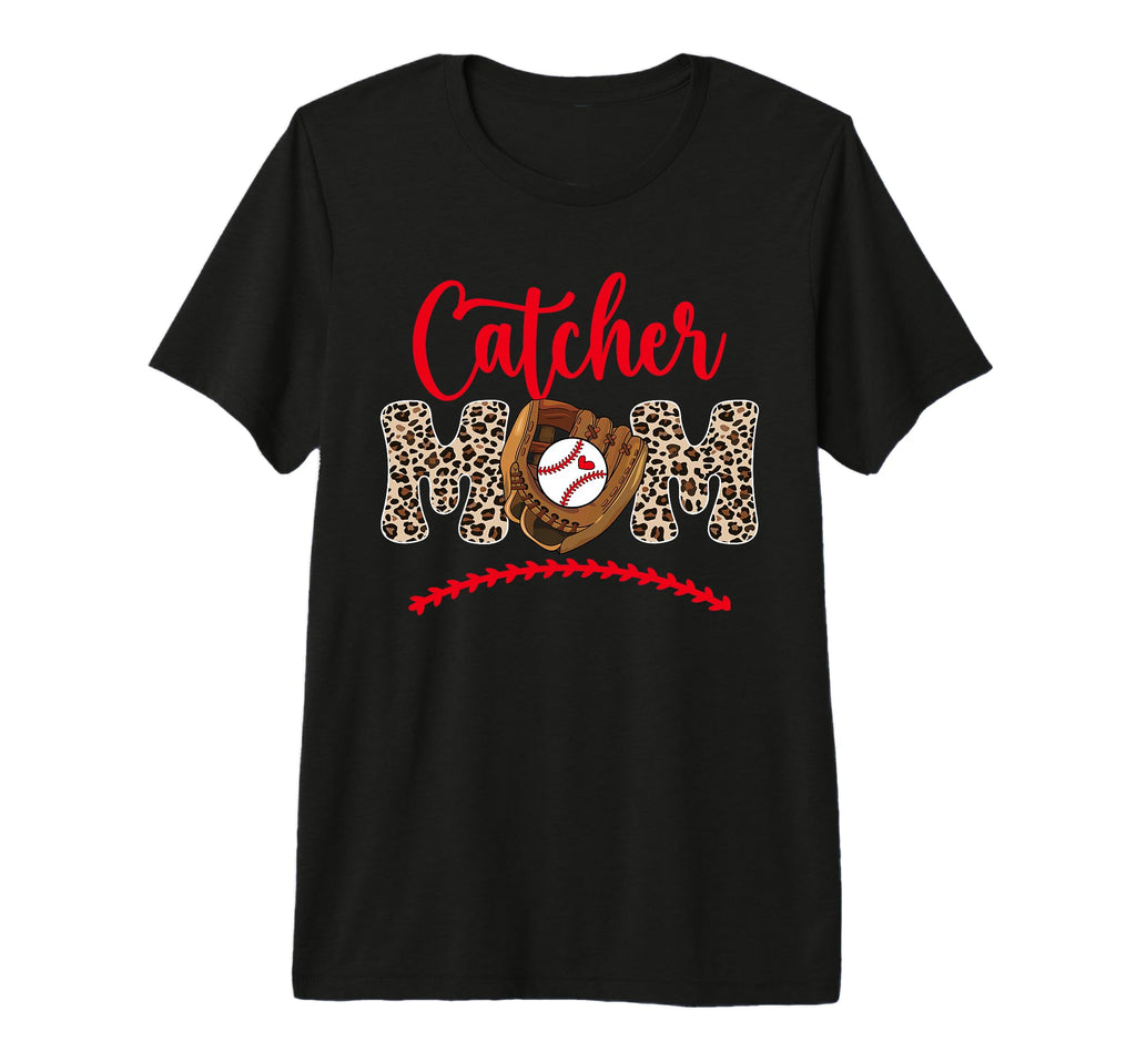 Baseball Catcher Mom Baseball Catcher T-Shirt - Custom Art Print Unisex - T-Shirt, Sweatshirt, Hoodie