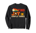 Find Joy Simple Things 1960S Tie Dye Sweatshirt - Unique Graphic Unisex - T-Shirt, Sweatshirt, Hoodie