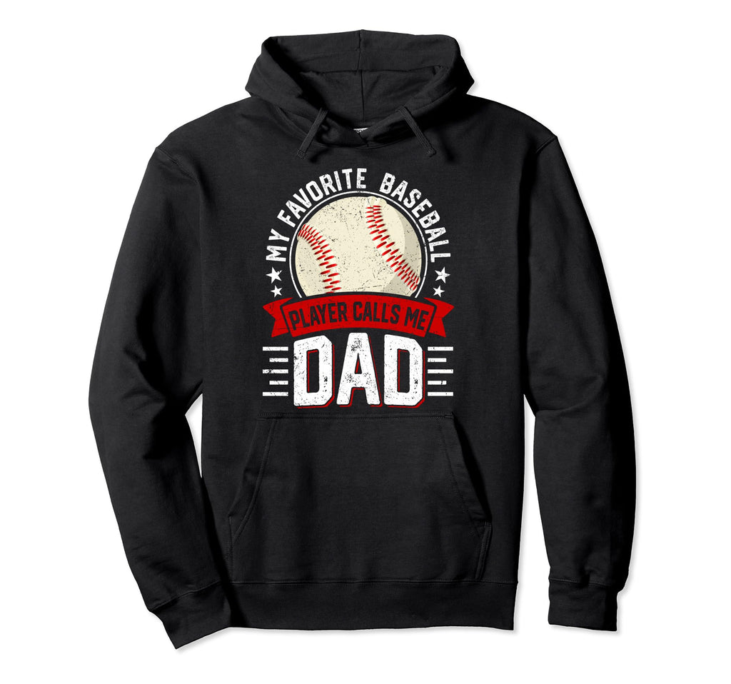 My Favorite Baseball Player Calls Me Hoodie - Minimalist Print for Adults - T-Shirt, Sweatshirt, Hoodie