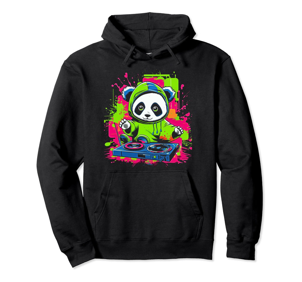 Kawaii Panda Dj Japanese Edm Y2K Hoodie - Trendy Graphic Men Women - T-Shirt, Sweatshirt, Hoodie