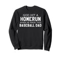God Hit Homerun When He Made This Sweatshirt - Minimalist Print Men Women - T-Shirt, Sweatshirt, Hoodie