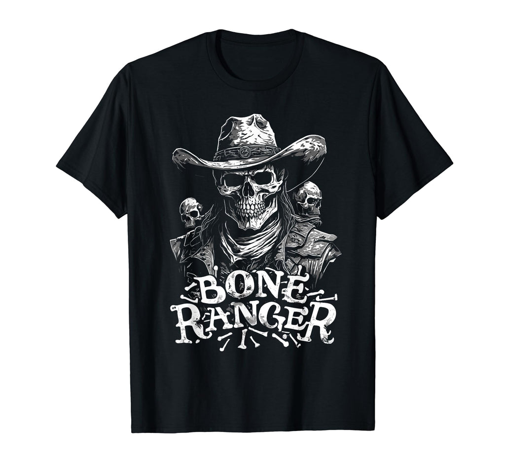 Funny Cowboy Skeleton Halloween Bone T-Shirt - Fun Novelty Design Unisex - T-Shirt, Sweatshirt, Hoodie