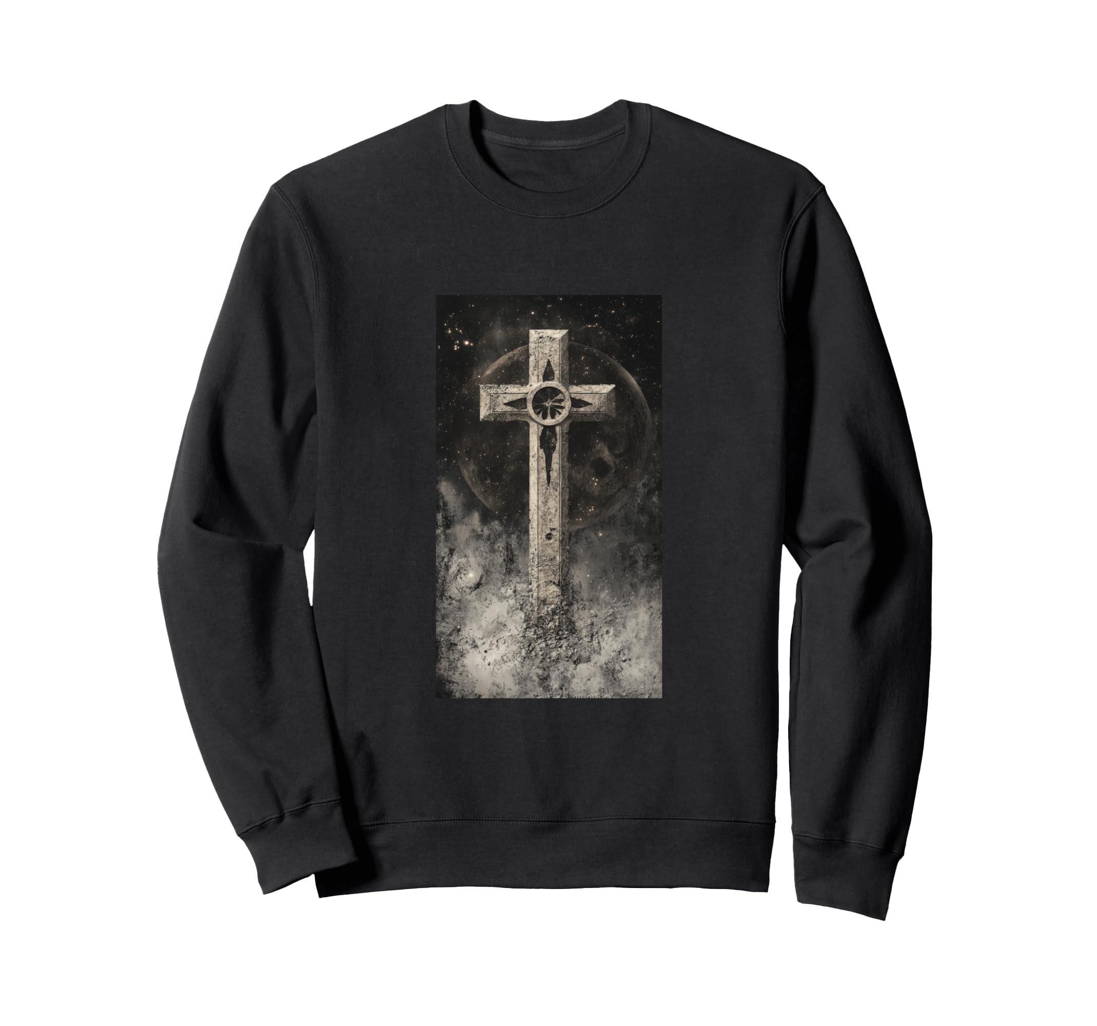 Gothic Cross Grunge Aesthetic Y2K Sweatshirt - Aesthetic Graphic Men Women - T-Shirt, Sweatshirt, Hoodie