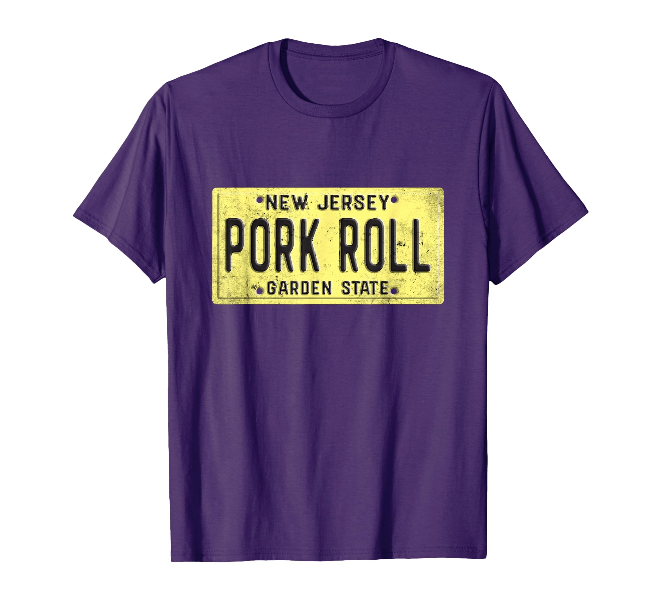 New Jersey Pork Roll Nj License T-Shirt - Fun Novelty Design Men Women - T-Shirt, Sweatshirt, Hoodie