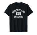 Sunderland England Gym Distressed White T-Shirt - Novelty Apparel Men Women - T-Shirt, Sweatshirt, Hoodie