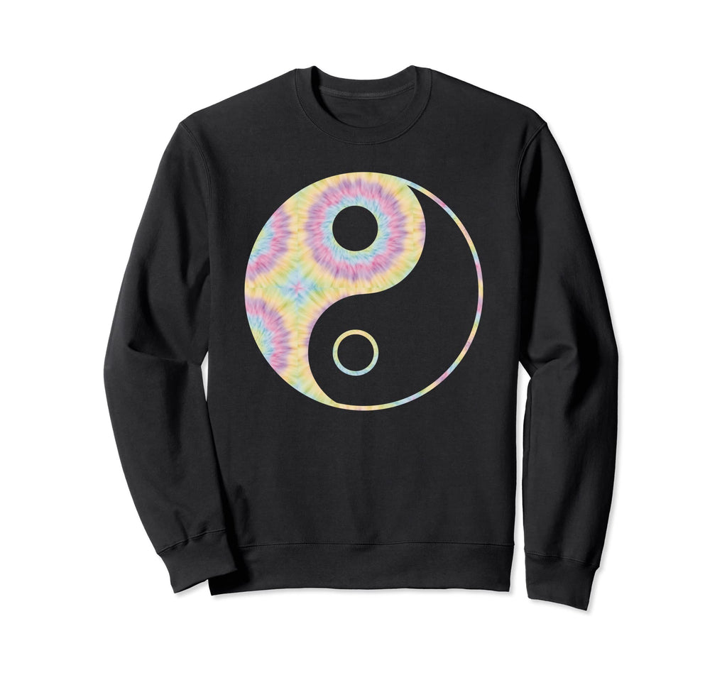 Boho Tie Dye Hippie Yin Yang Zen Yoga Sweatshirt - Unique Graphic Men Women - T-Shirt, Sweatshirt, Hoodie