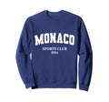 Monaco Sports Club Athletic Tennis Sweatshirt - Minimalist Print Men Women - T-Shirt, Sweatshirt, Hoodie