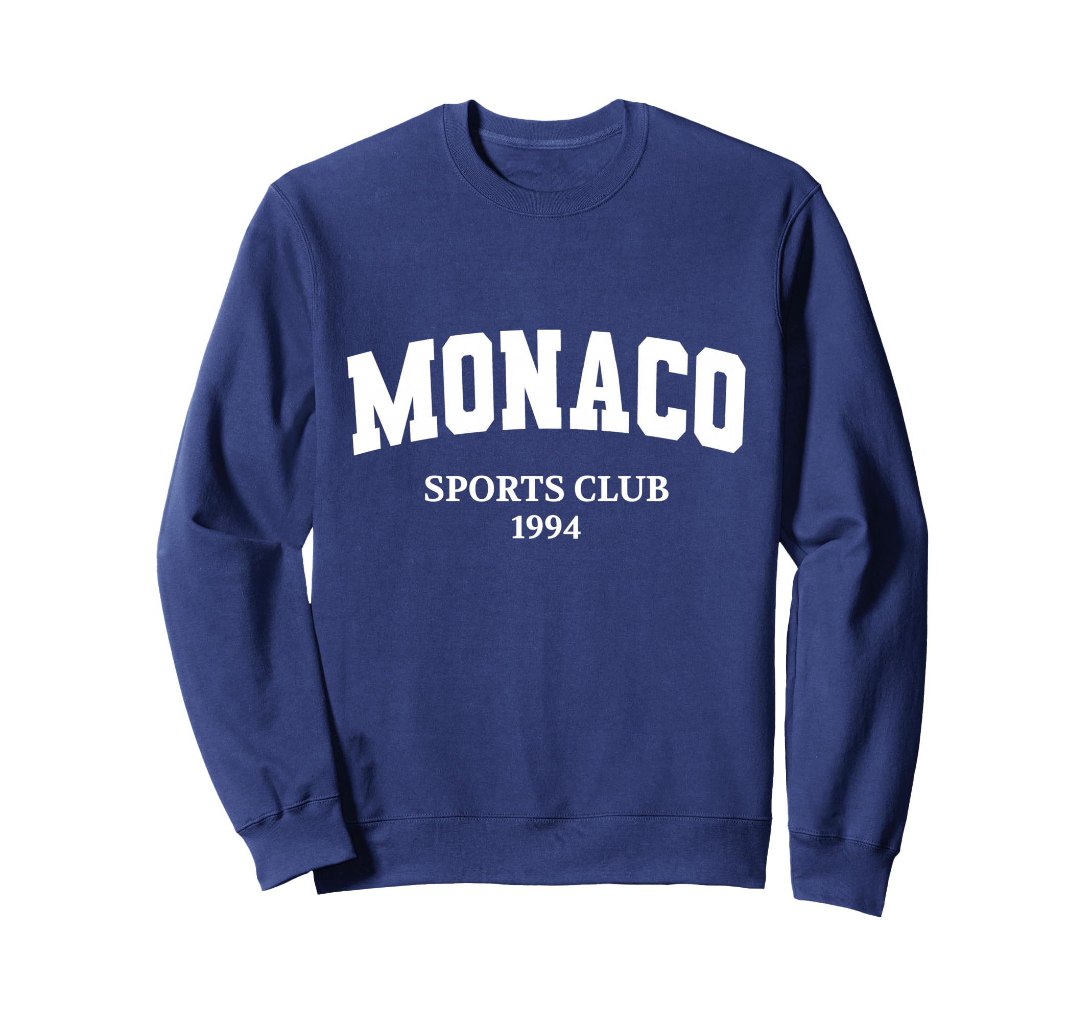 Monaco Sports Club Athletic Tennis Sweatshirt - Minimalist Print Men Women - T-Shirt, Sweatshirt, Hoodie