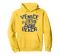 Venice Beach California Distressed Hoodie - Custom Art Print Unisex - T-Shirt, Sweatshirt, Hoodie