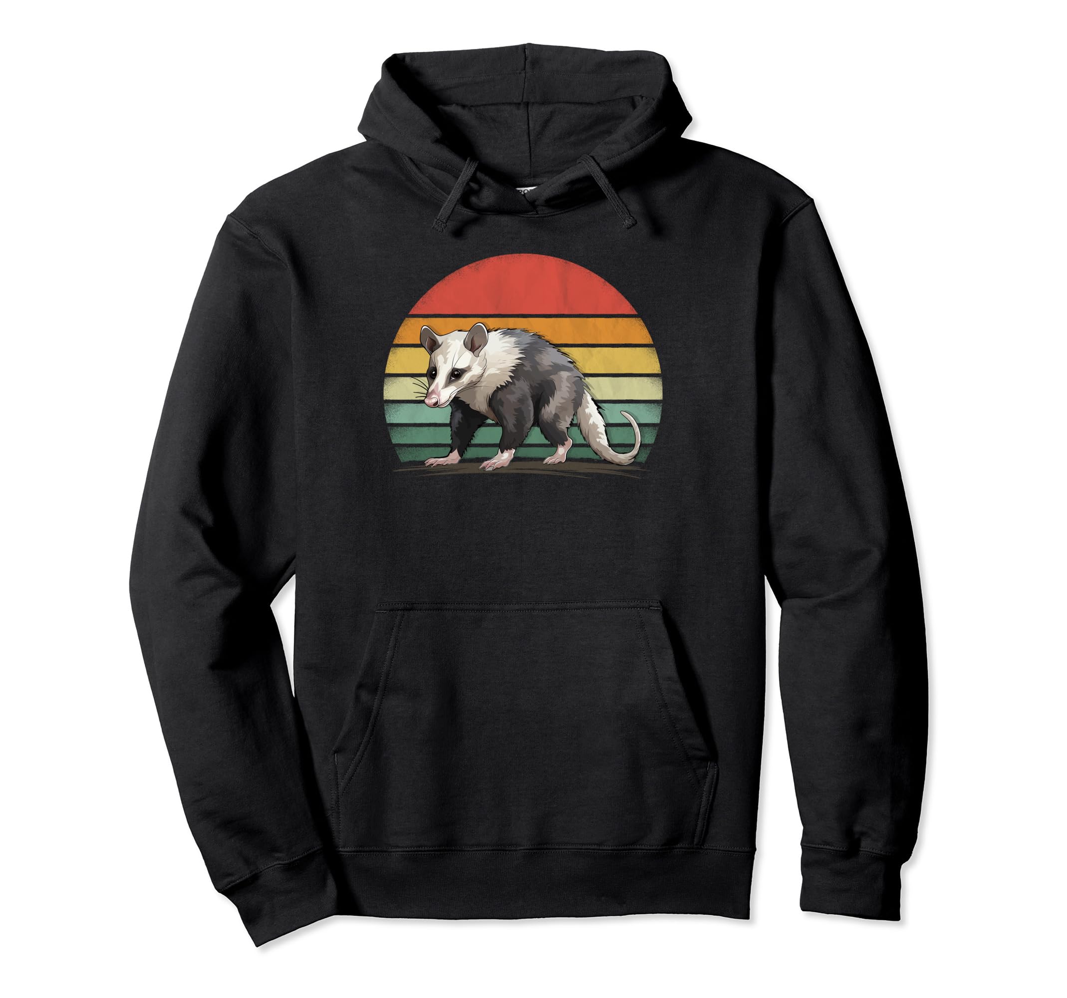 Opossum Lover Distressed Opossum Hoodie - Aesthetic Graphic Unisex - T-Shirt, Sweatshirt, Hoodie