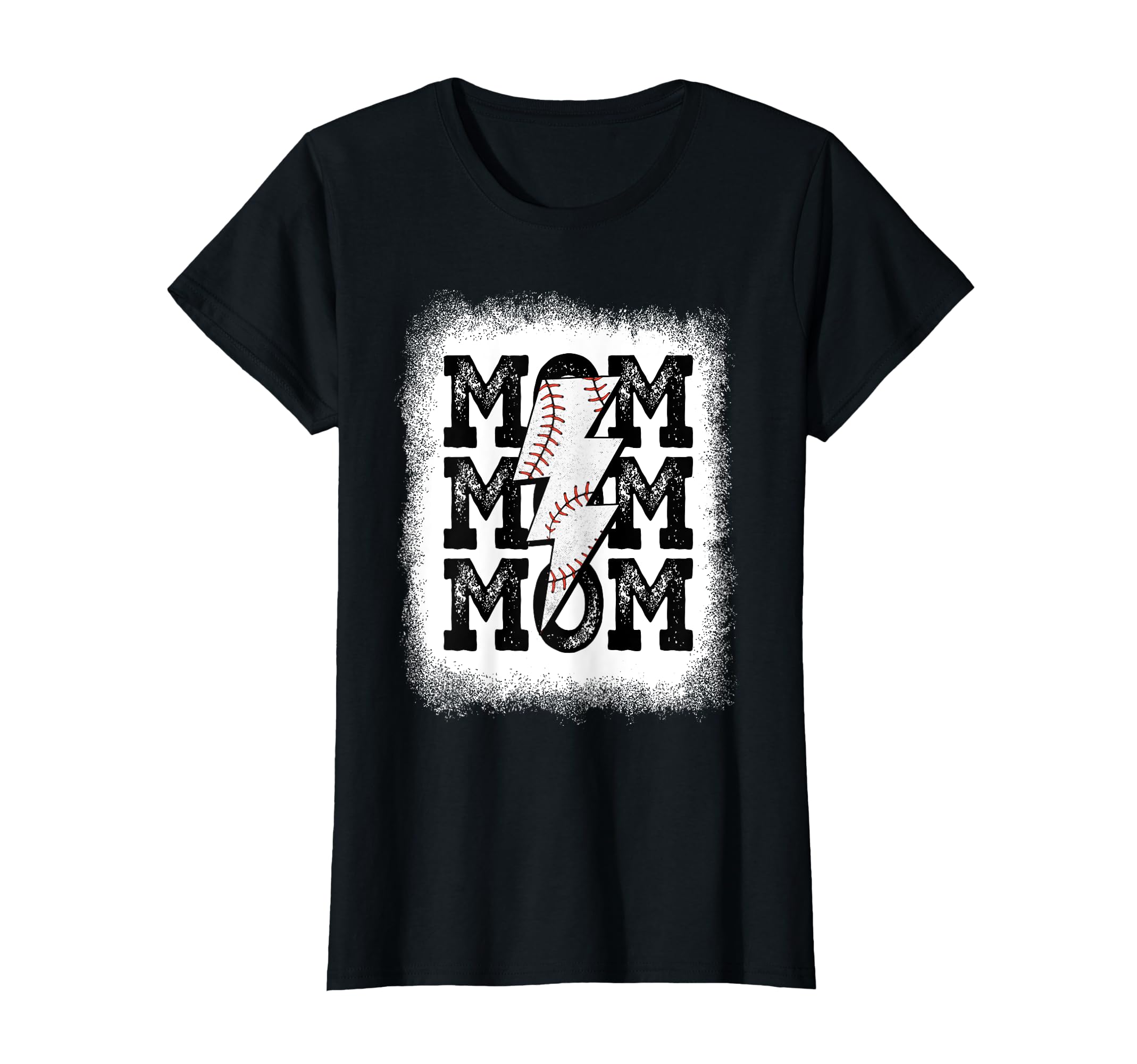 Baseball Mama Distressed T-Shirt - Casual Everyday Wear Men Women - T-Shirt, Sweatshirt, Hoodie