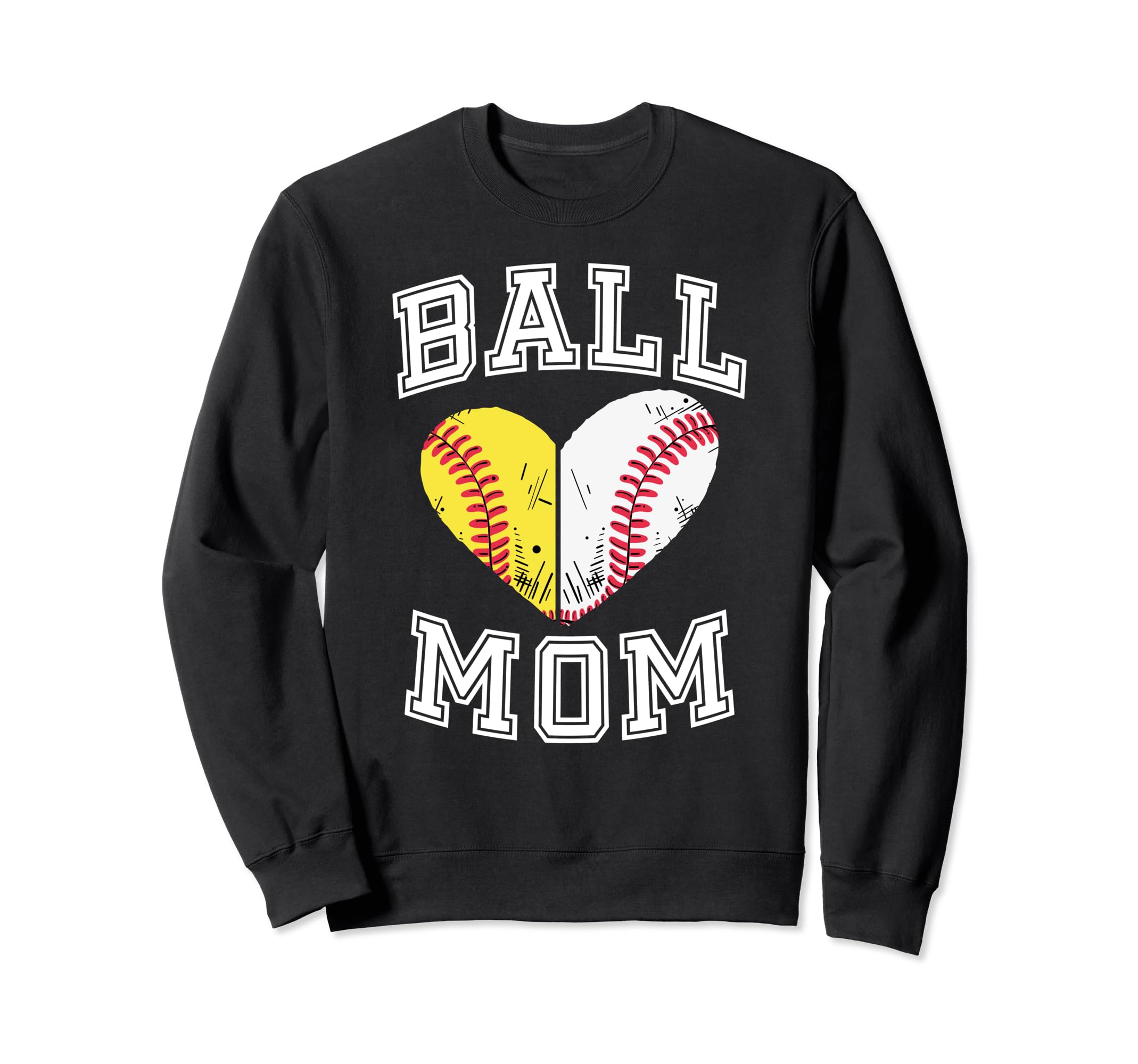 Proud Softball And Baseball Mom Sweatshirt - Custom Art Print Men Women - T-Shirt, Sweatshirt, Hoodie