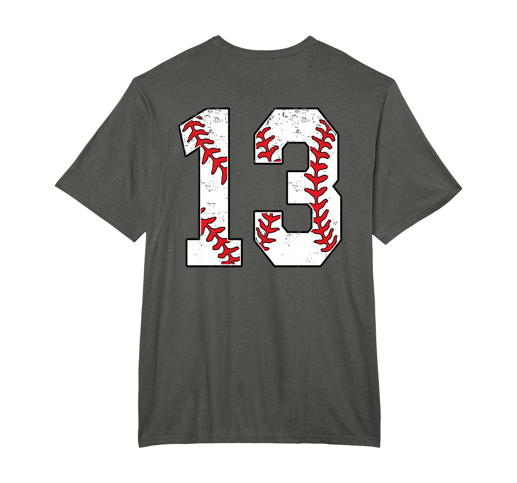 Number 13 Baseball Jersey Number 13 Back T-Shirt - Custom Art Print Unisex - T-Shirt, Sweatshirt, Hoodie