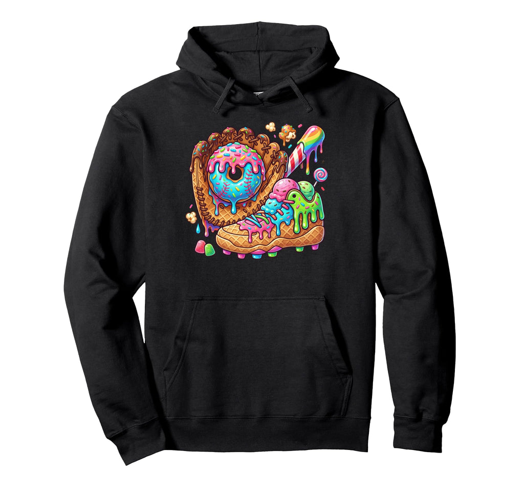 Baseball Drip Player Ice Cream Drip Hoodie - Custom Art Print for Adults - T-Shirt, Sweatshirt, Hoodie