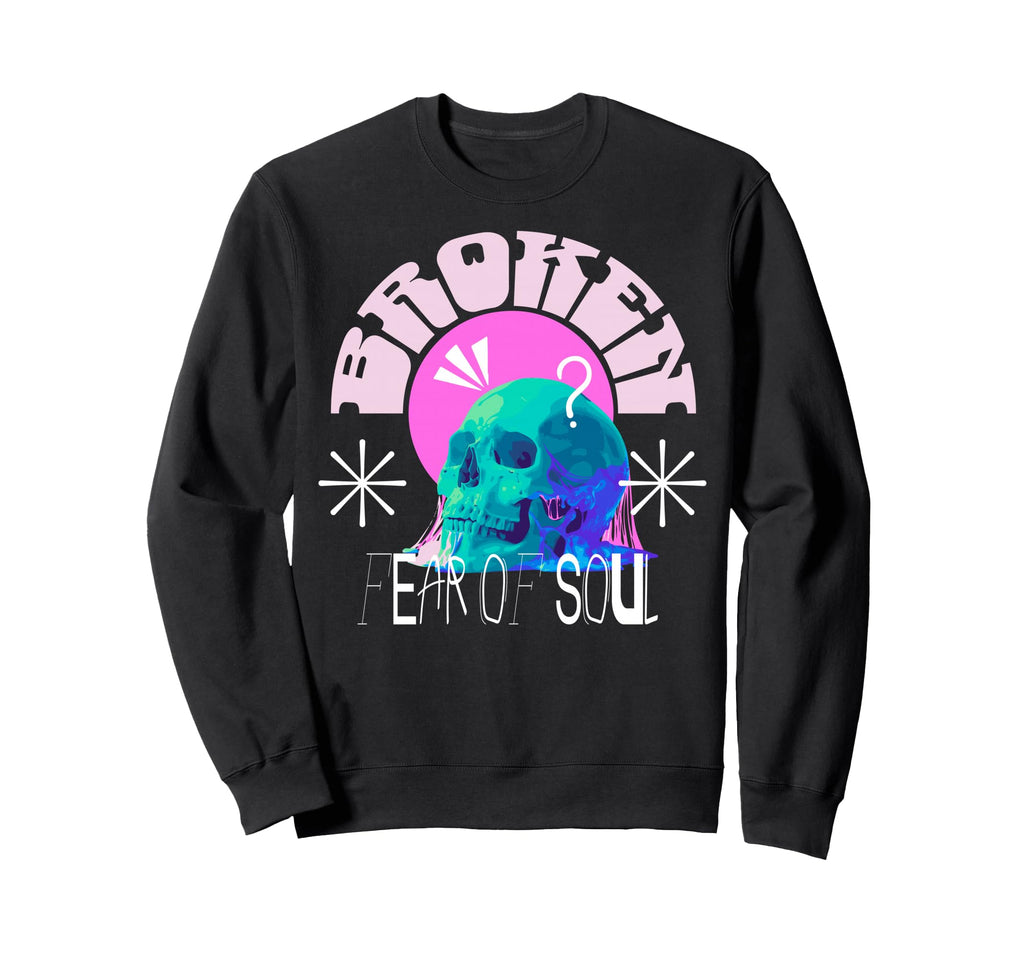 Y2K Broken Bold Urban Graffiti Sweatshirt - Novelty Apparel Unisex - T-Shirt, Sweatshirt, Hoodie