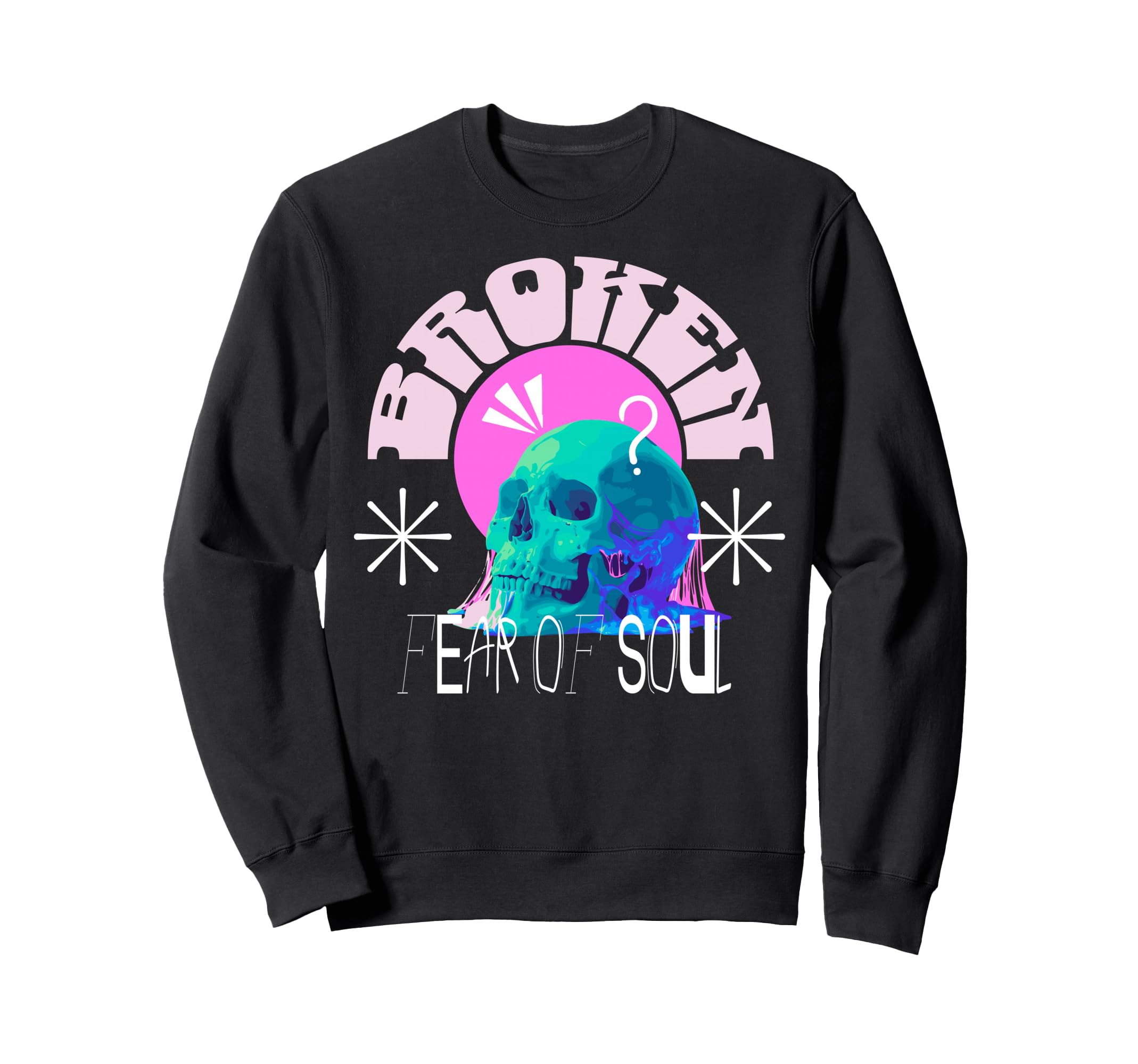 Y2K Broken Bold Urban Graffiti Sweatshirt - Novelty Apparel Unisex - T-Shirt, Sweatshirt, Hoodie
