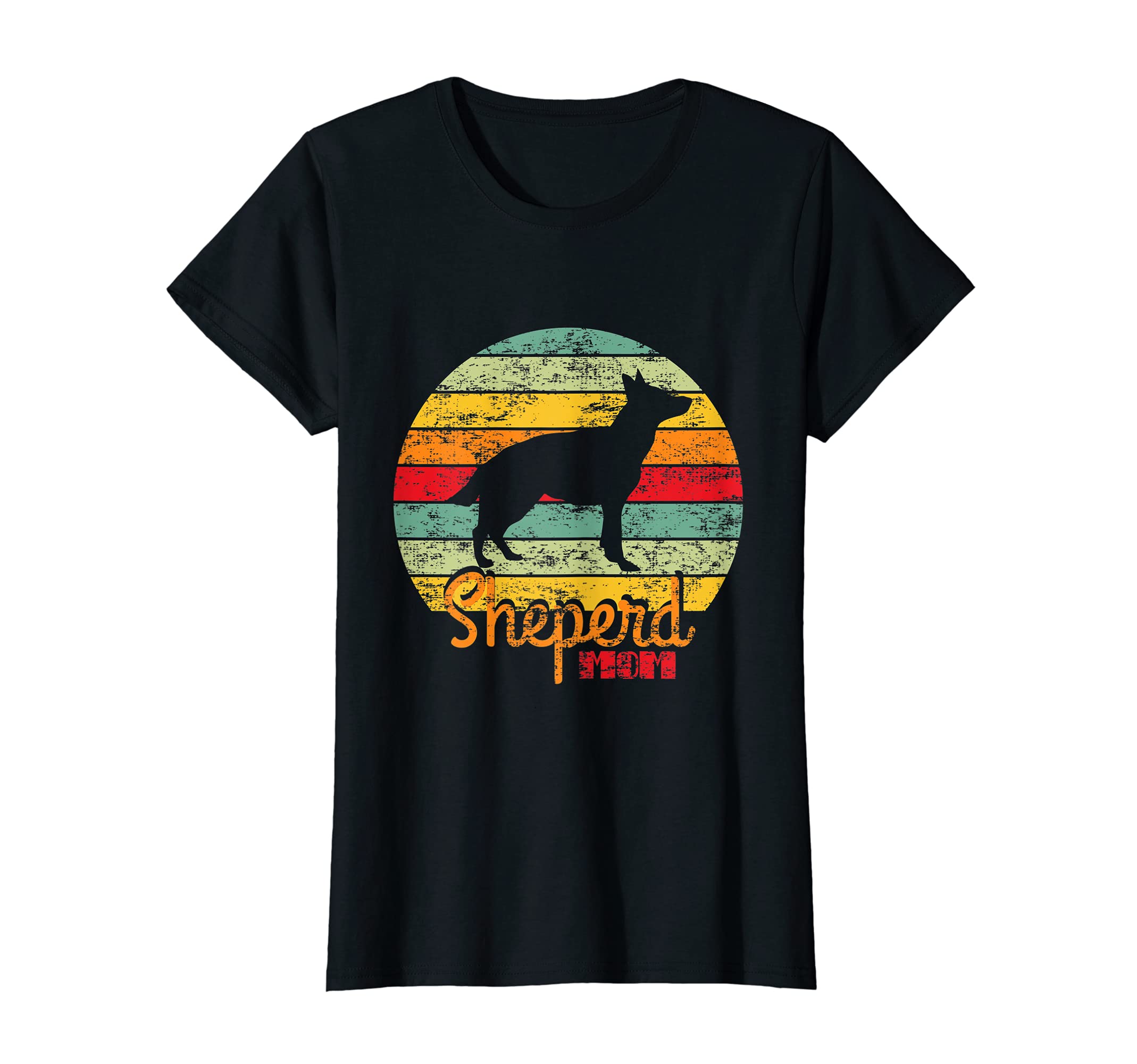 Womens Sunset Distressed Shepherd T-Shirt - Aesthetic Graphic Men Women - T-Shirt, Sweatshirt, Hoodie