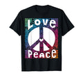 Peace Sign Love 60S 70S Tie Dye T-Shirt - Custom Art Print for Adults - T-Shirt, Sweatshirt, Hoodie