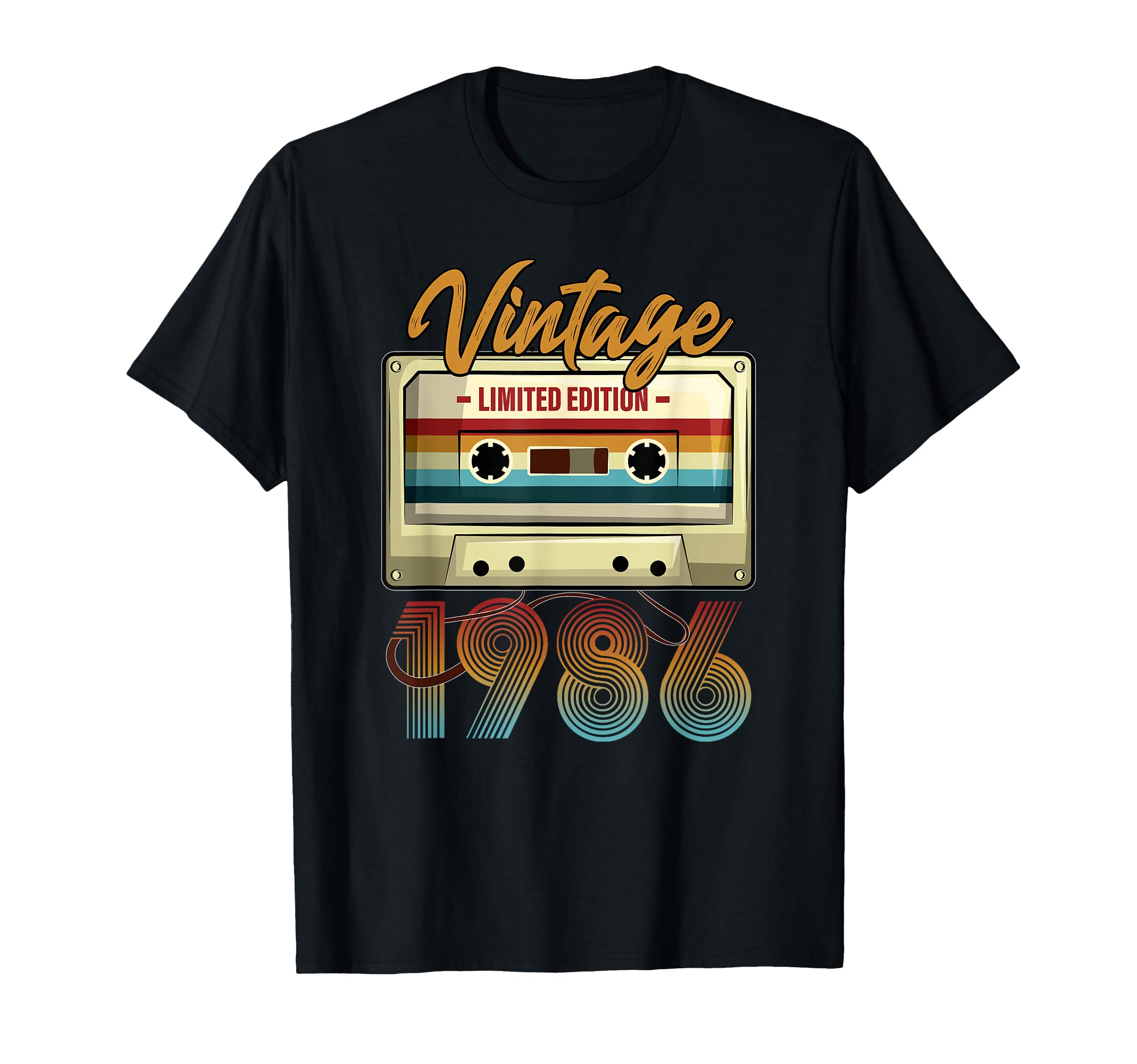 1986 40Th Birthday Cassette Tape B Day T-Shirt - Trendy Graphic for Adults - T-Shirt, Sweatshirt, Hoodie