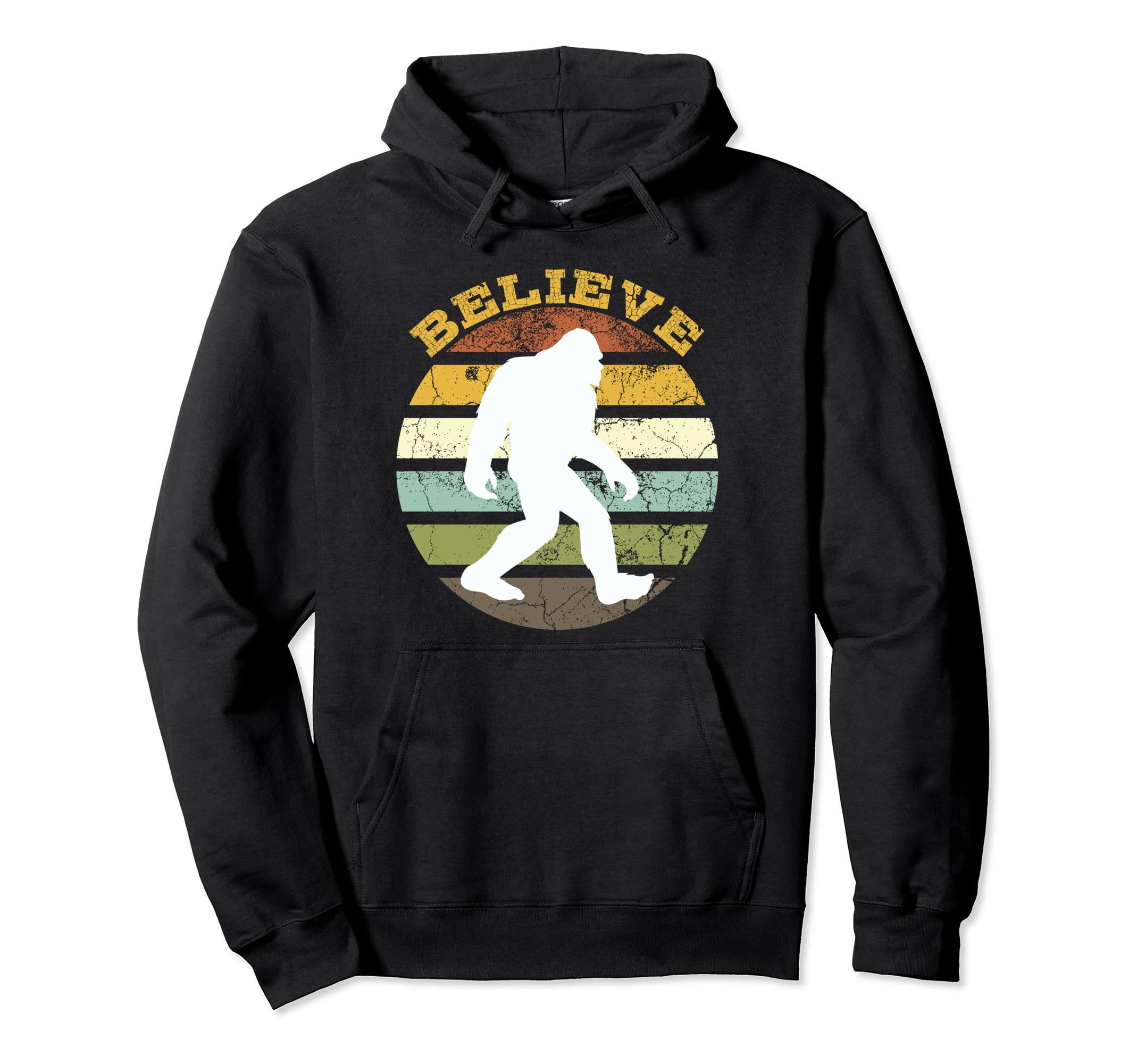Bigfoot Sasquatch Believe Sunset Hoodie - Aesthetic Graphic Unisex - T-Shirt, Sweatshirt, Hoodie