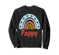 Pappy Birthday Rainbow Boho Sweatshirt - Fun Novelty Design for Adults - T-Shirt, Sweatshirt, Hoodie
