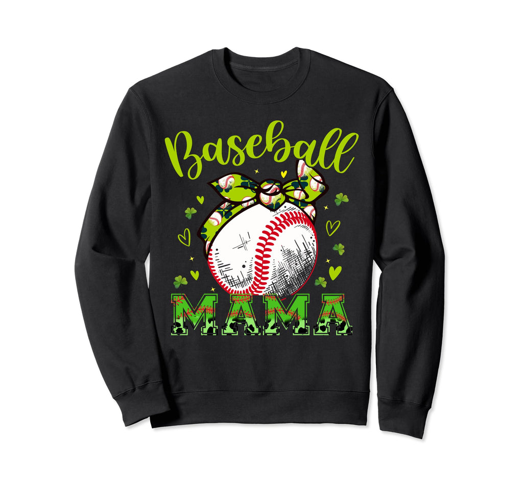 Baseball Mama Headband Leopard Sweatshirt - Unique Graphic Men Women - T-Shirt, Sweatshirt, Hoodie