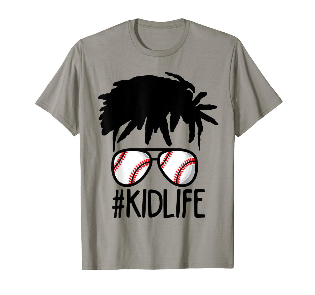 Dy Afro Hair Kidlife Baseball Lover T-Shirt - Aesthetic Graphic for Adults - T-Shirt, Sweatshirt, Hoodie