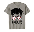Dy Afro Hair Kidlife Baseball Lover T-Shirt - Aesthetic Graphic for Adults - T-Shirt, Sweatshirt, Hoodie