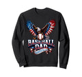 Baseball Fathers Day Usa Sweatshirt - Streetwear Style for Adults - T-Shirt, Sweatshirt, Hoodie